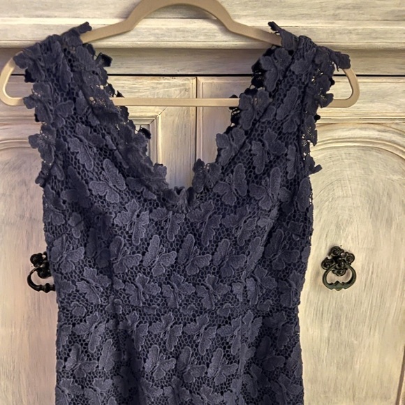 Lilly Pulitzer Reeve Papillon Butterfly Lace Cocktail Dress True Navy‎ - Picture 5 of 9